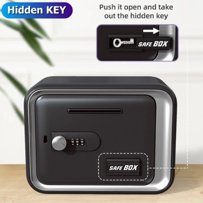 24x18x15cm Safe Box with Key L - Card Index Box บทวิจารณ์และราคา